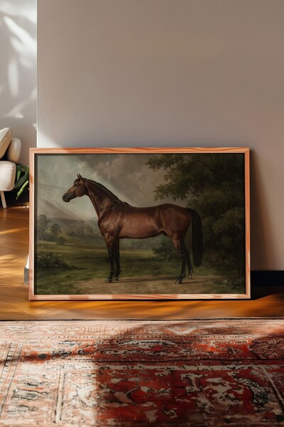 Postifull Tablou vintage, poster cu rama din lemn, decor de perete vintage