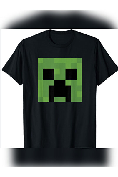 TİMİSİVA Μπλουζάκι Unisex oversized MINECRAFT1 B με τύπωμα από βαμβακερό λαιμ...