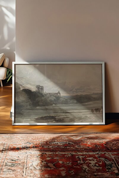 Postifull Tablou vintage, poster cu rama alba, decor de perete vintage