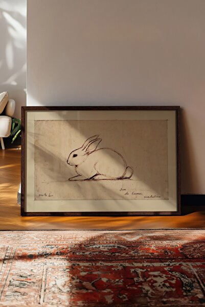 Postifull Vintage slika, poster u smeđoj ramovani, vintage zidni dekor