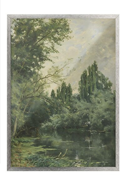 Postifull Vintage slika, poster u srebrnoj ramovani, vintage zidni dekor