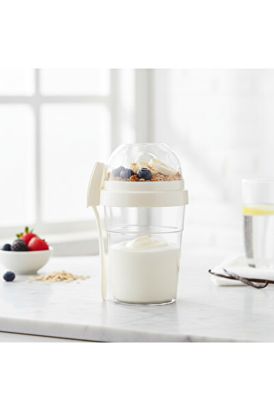 YAZICI Compartmented Yogurt Container 600 + 200 ml – Storage Container for Di...