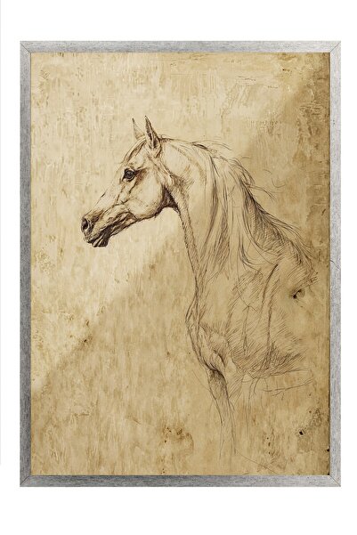 Postifull Vintage Painting, Silver Framed Poster, Vintage Wall Decor