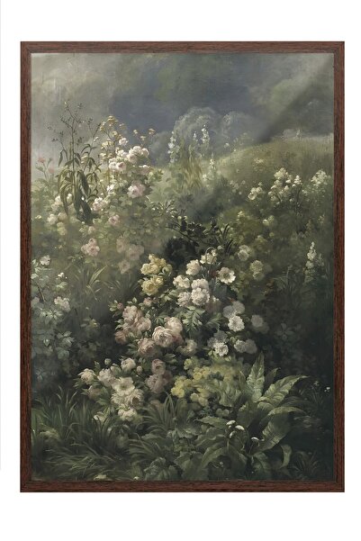 Postifull Vintage Tablo, Kahverengi Çerçeveli Poster, Vintage Duvar Dekoru