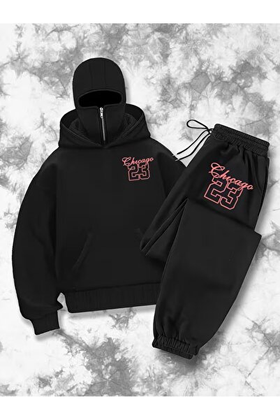 LAND MODA Fashion Trend Balaclava για Γυναικεία Φούτερ με μισό φερμουάρ Doubl...