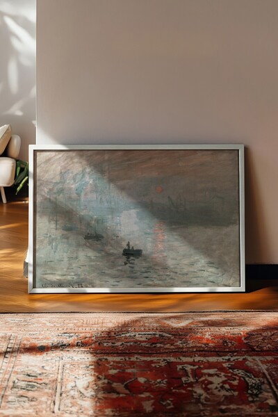 Postifull Tablou vintage, poster cu rama alba, decor de perete vintage