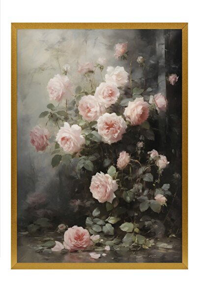 Postifull Tablou vintage, poster cu rama aurie, decor de perete vintage