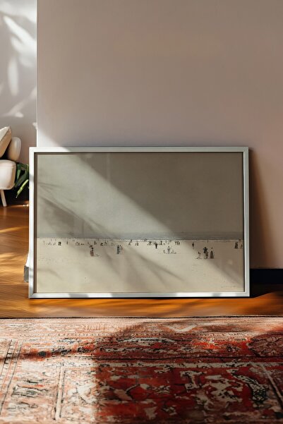 Postifull Tablou vintage, poster cu rama alba, decor de perete vintage