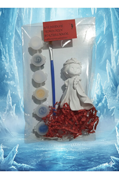 MELİKE'NİN HEDİYE DÜKKANI Taş boyama seti 1 adet prenses hediyelik