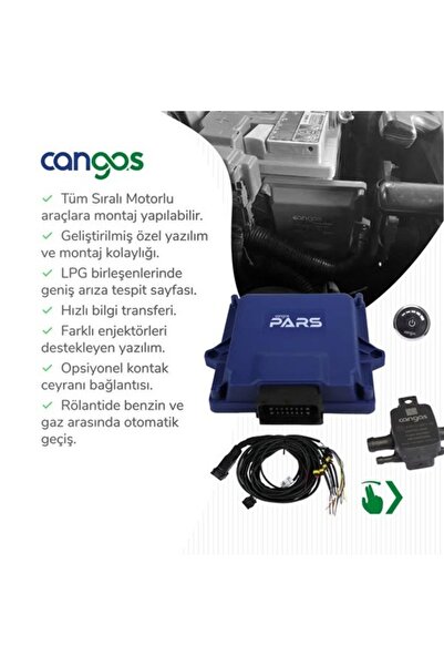 ATİKER Cangaz Sıralı LPG ECU EKÜ MAP Tesisat Anahtar Düğme Seti Tüm Araçlara ...