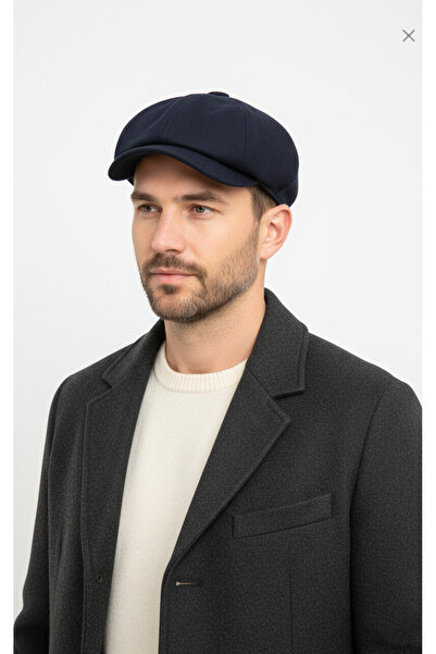 derikem Men's Winter Cap Hat Eight-Piece Classic Model British Cap