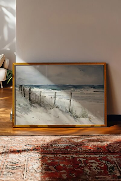 Postifull Tablou vintage, poster cu rama aurie, decor de perete vintage