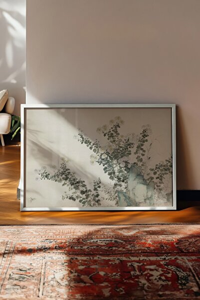 Postifull Tablou vintage, poster cu rama alba, decor de perete vintage