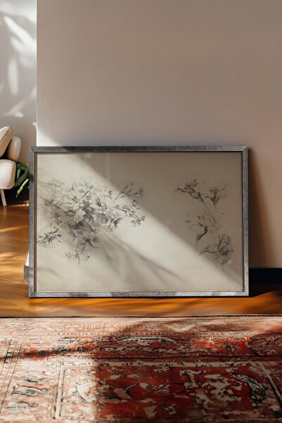 Postifull Vintage slika, poster u srebrnoj ramovani, vintage zidni dekor