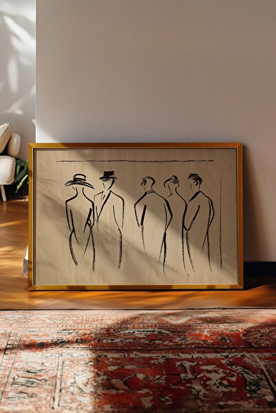 Postifull Vintage ζωγραφική, αφίσα με χρυσό πλαίσιο, vintage διακόσμηση τοίχου