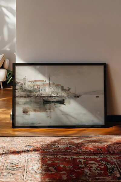 Postifull Tablou vintage, poster cu cadru negru, decor de perete vintage