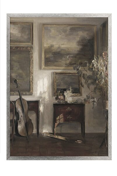 Postifull Vintage ζωγραφική, αφίσα με ασημένιο πλαίσιο, vintage διακόσμηση το...