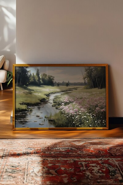 Postifull Vintage slika, poster sa zlatnim okvirom, vintage zidni dekor