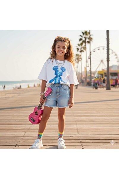 ALYAKİDS تيشيرت بناتي ميكي مطبوع