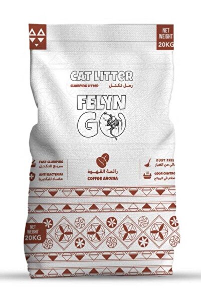 Felyn Go رمل قطط فلاين جو برائحة القهوة 20 لترًا