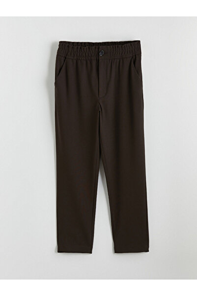 LC Waikiki Lcw Modest Brown Elastic Waist Women's Trousers S6K570Z8