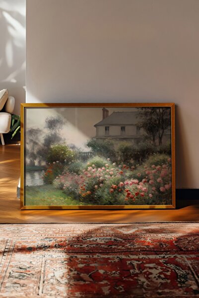 Postifull Vintage Tablo, Gold Çerçeveli Poster, Vintage Duvar Dekoru