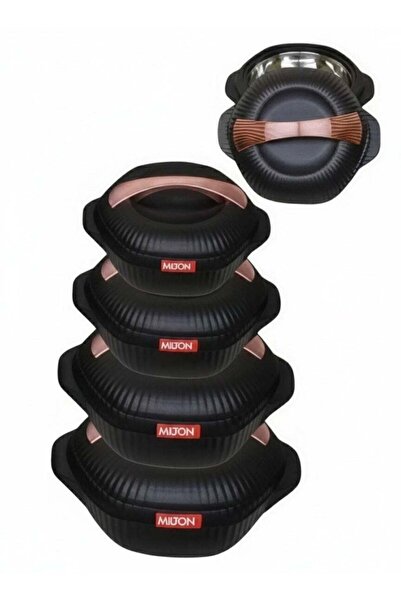 Milton 4-Piece Food Storage Set – Plastic & Stainless Steel – Various Sizes (...