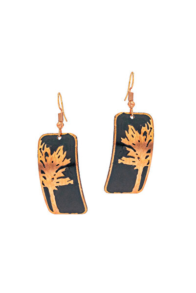 ARANA Burn Copper Earrings, ARANA, handmade, 3.5 x 1.5 cm