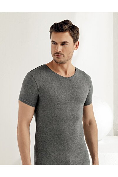Şahinler Men'S, 95% Cotton 5% Elastane, Short Sleeve, V-Neck, Stretch Fabric ...
