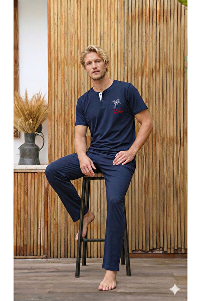 Ayans Pijama Summer Cotton Combed (single jersey) Men's Pajama Set