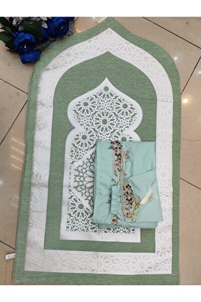 ssd طقم سجادة صلاة مع شرشف