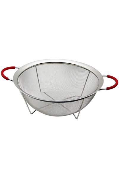 VANCH 28cm Wire Basket with Metal Strainer and Silicone Covered Handle Metal ...