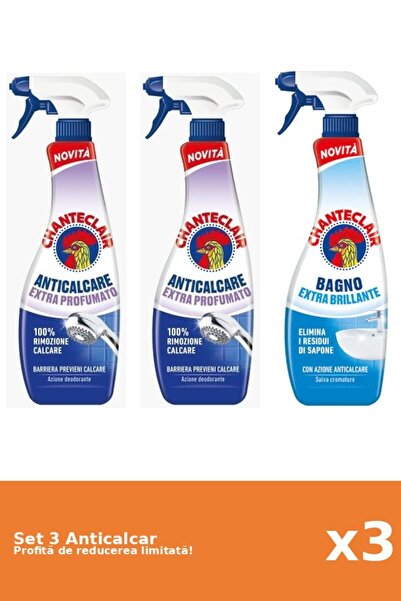 Chanteclair Set of 3 Chanteclair Anti-limescale: 2xScented, 1xClassic