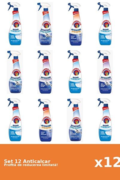 Chanteclair Set 12 Anticalcar Chanteclair: 5xClasic, 3xPuternic, 2xRapid, 2xP...