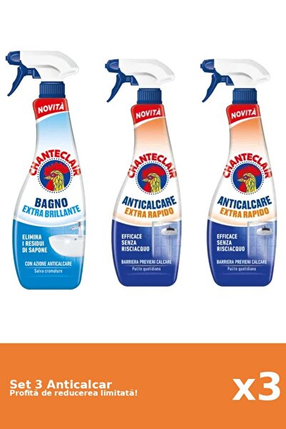 Chanteclair Set of 3 Chanteclair Anti-limescale: 1xClassic, 2xRapid