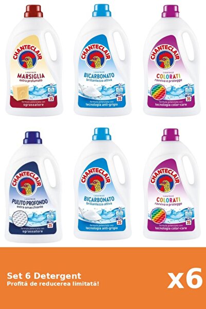 Chanteclair Set 6 Detergent Chanteclair: 1xMarsilia, 2xBicarbonat, 2xColor, 1...