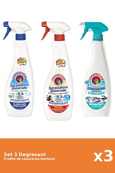 Chanteclair Set 3 Degresant Chanteclair: 1xBicarbonat, 1xMarsilia, 1xAntiMiros