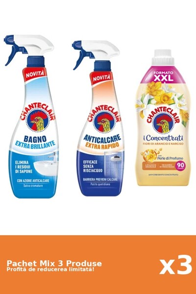 Chanteclair Set 3 Chanteclair Mix: 2 Anti-limescale, 1 Conditioner