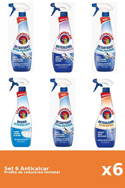Chanteclair Set of 6 Chanteclair Anti-limescale: 3xStrong, 1xScented, 1xClass...