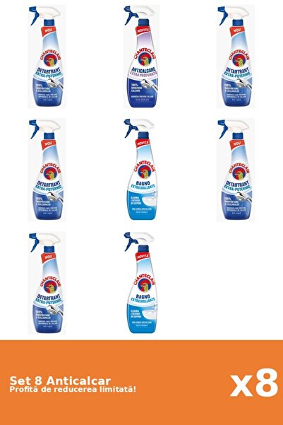 Chanteclair Set of 8 Chanteclair Anti-limescale: 5xStrong, 1xScented, 2xClassic