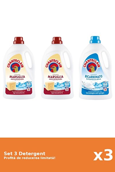 Chanteclair Set 3 Detergent Chanteclair: 2xMarsilia, 1xBicarbonat