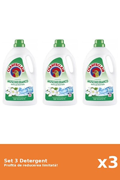 Chanteclair Set 3 Detergent Mosc Alb, 1575 ml