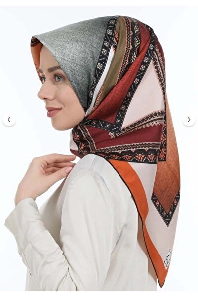 Levidor TİVİL İPEK EŞARP KİREMİT 3619-1