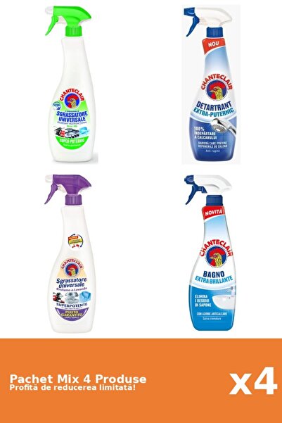 Chanteclair Set of 4 Chanteclair Mix: 2 Degreaser, 2 Anti-limescale