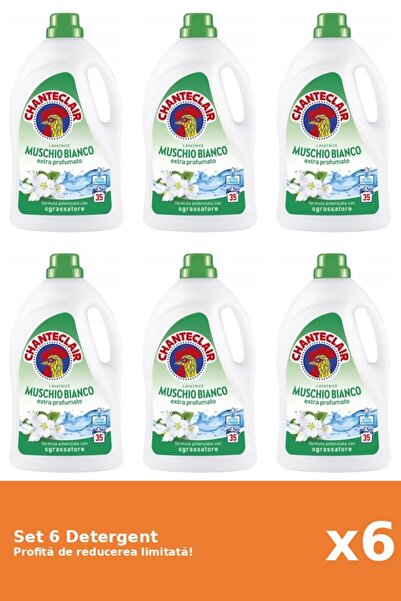 Chanteclair Set 6 Detergent Mosc Alb, 1575 ml