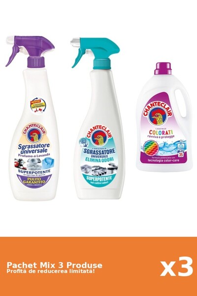Chanteclair Set 3 Mix Chanteclair: 2 Degresant, 1 Detergent