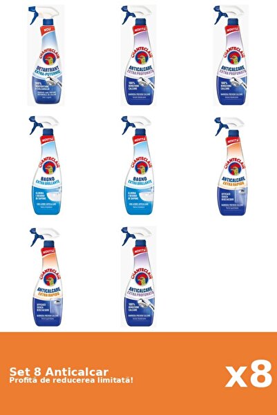 Chanteclair Set 8 Anticalcar Chanteclair: 1xPuternic, 3xParfumat, 2xClasic, 2...