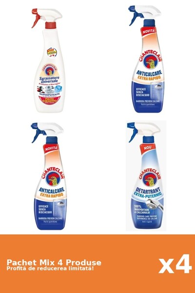 Chanteclair Set of 4 Chanteclair Mix: 1 Degreaser, 3 Anti-limescale