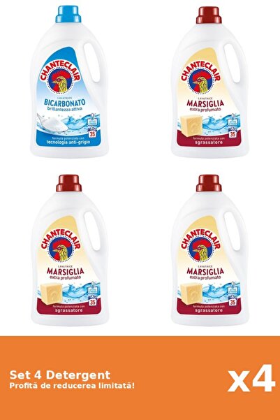 Chanteclair Set 4 Detergent Chanteclair: 1xBicarbonat, 3xMarsilia