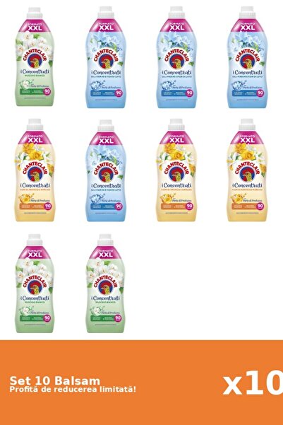 Chanteclair Set 10 Balsam Chanteclair: 3xMosc Alb, 4xLotus, 3xPortocale